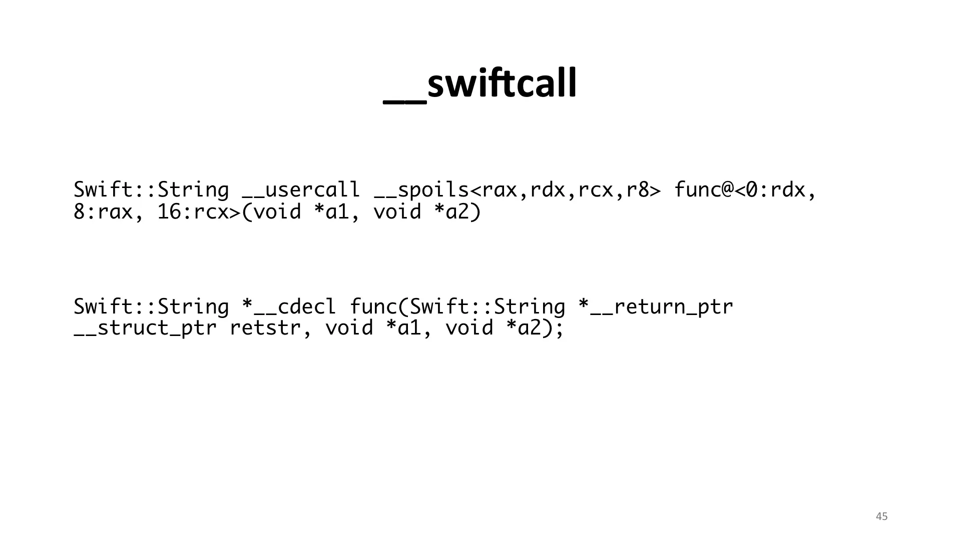 Swift Reversing